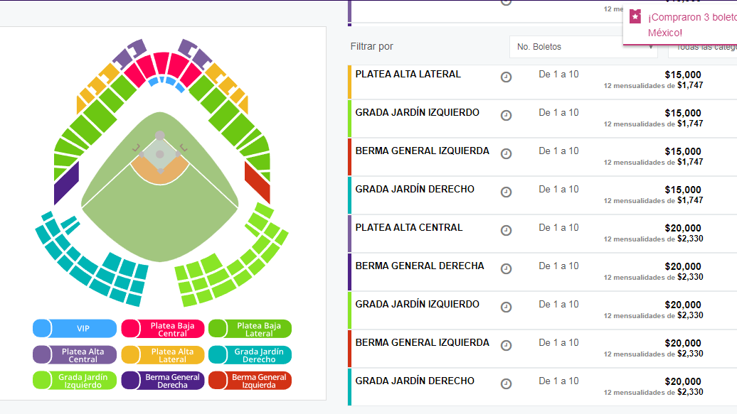 Boletos para inauguración del estadio de Diablos Rojos llegan a 20 mil