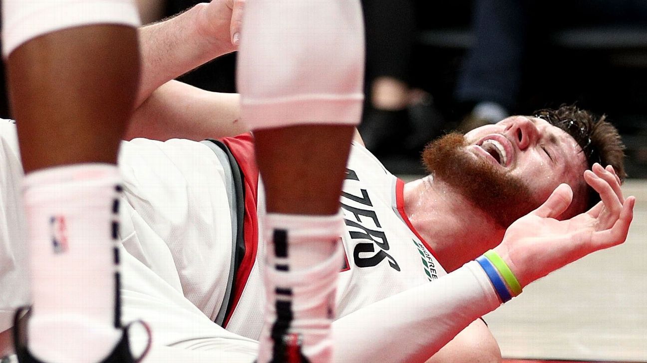 Blazers Nurkic Suffers Compound Leg Fractures