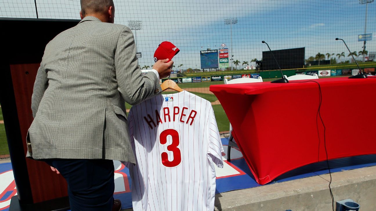 Harper overtakes Judge for MLB's top-selling jersey, Molina makes