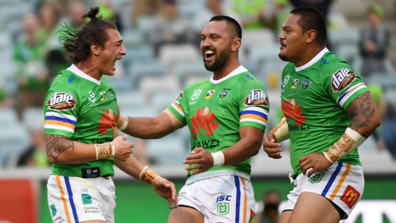 NRL Canberra Raiders rule in capital as Newcastle Knights slip