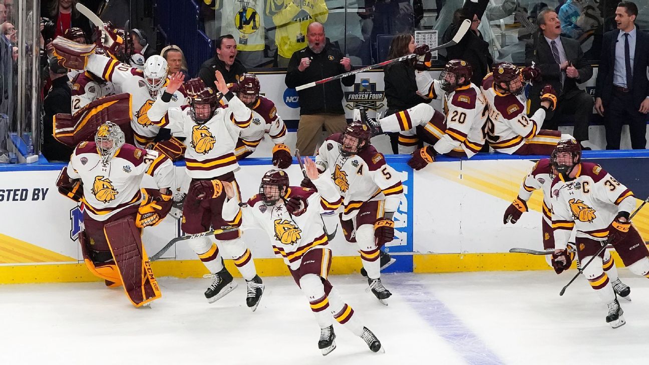 Former UMD hockey players are Bulldogs, and anglers, forever