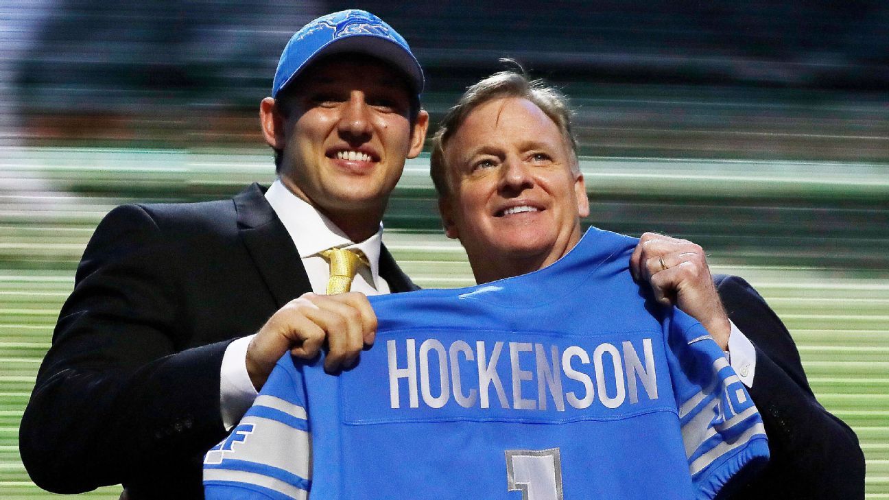 Detroit Lions select Iowa tight end T.J. Hockenson No. 8 in the 2019 NFL  Draft 