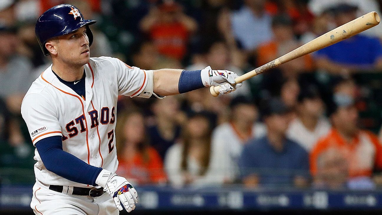 Alex Bregman and Jake Marisnick by Bob Levey