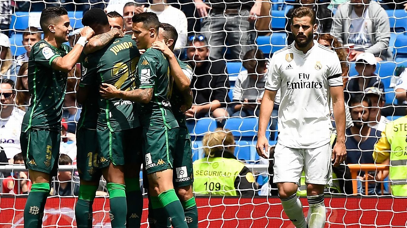 Real Madrid vs. Real Betis Football Match Report May 19, 2019 ESPN