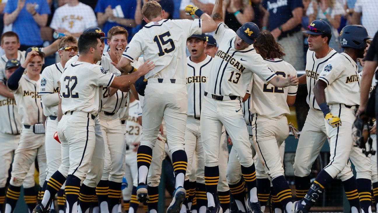 Michigan opens CWS finals with win over Vandy ESPN