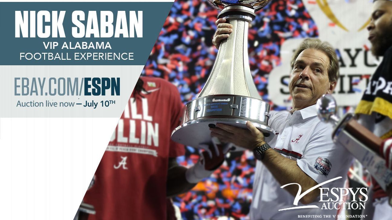 ESPYS Auction Alabama Football Experience with coach Nick Saban ESPN