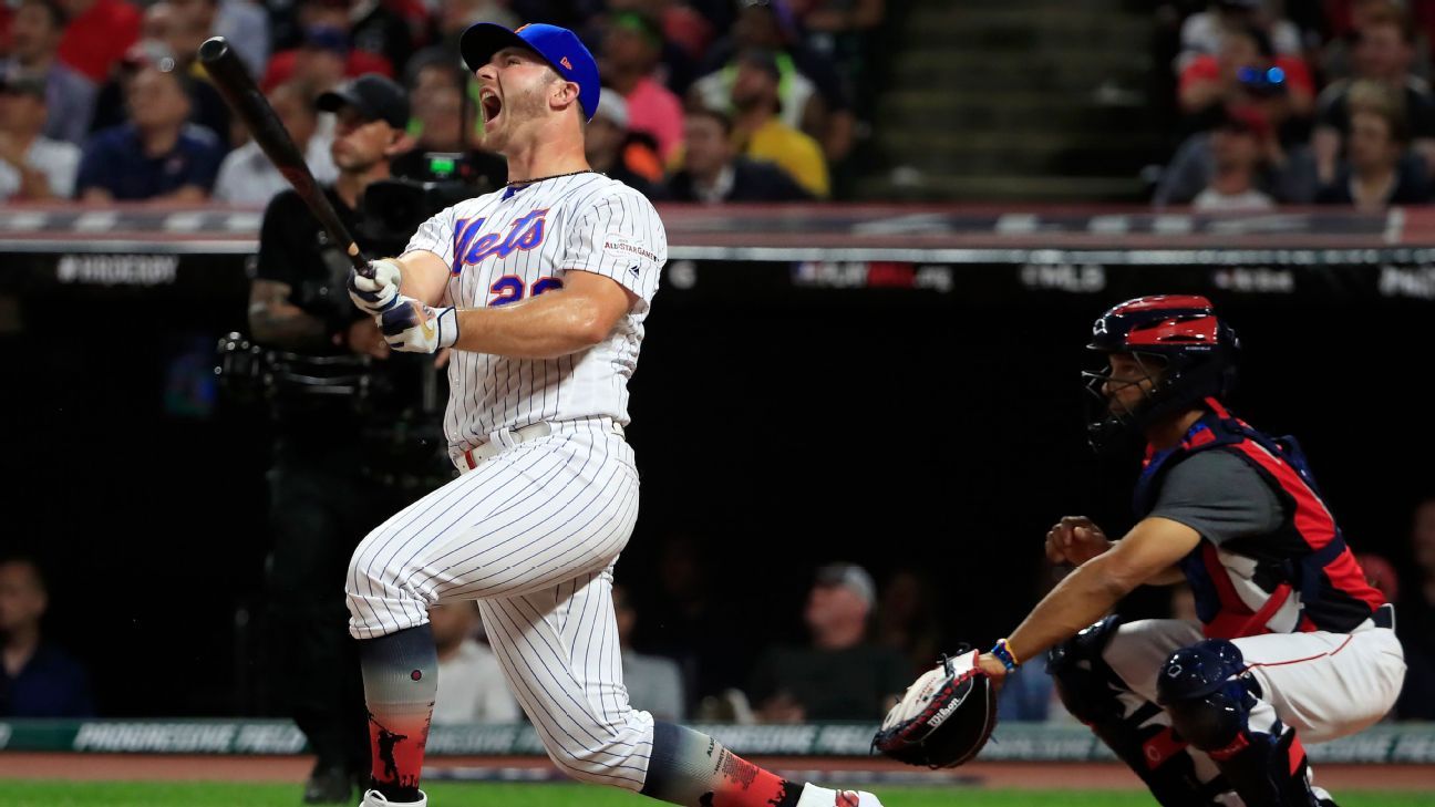 Pete Alonso lifts weights before Home Run Derby