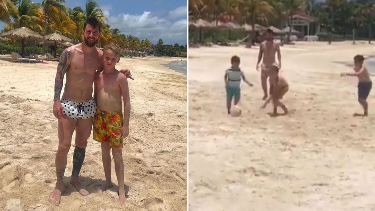 Toe Poke Daily: Kid has beach kickabout with Lionel Messi. Best. Vacation.  Ever. - ESPN