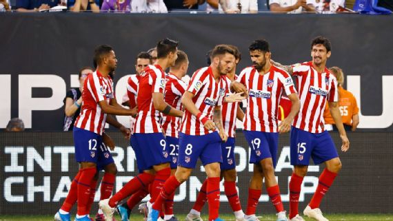 Diego Costa scores four and is sent off as Atlético thrash Real Madrid in friendly