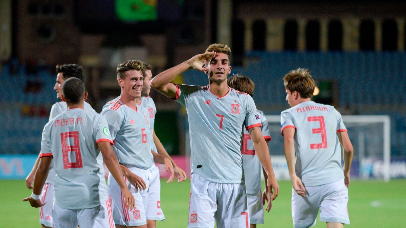 Portugal U19 Vs Spain U19 Football Match Report July 27 19 Espn