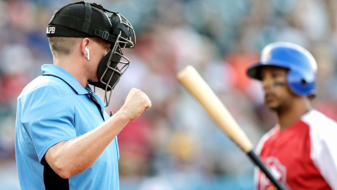 Report Umpires agree to MLB's test plans for automated strike zone ESPN