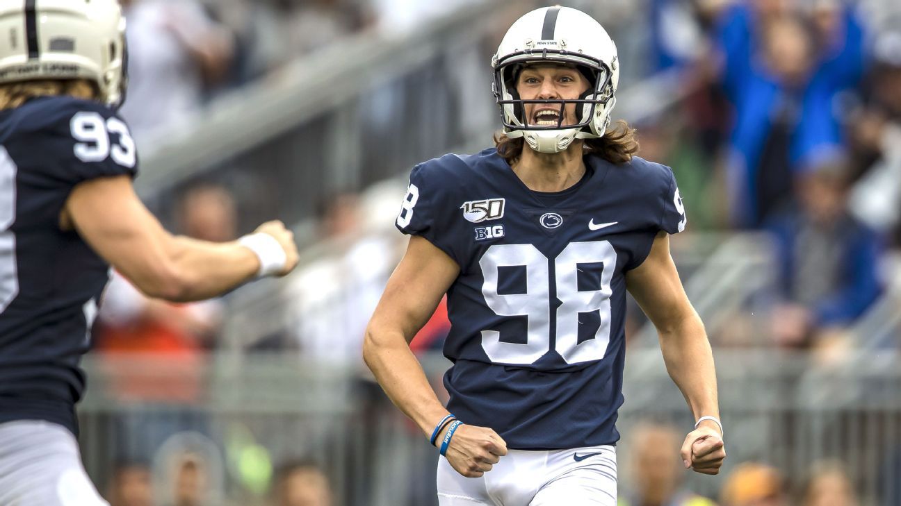 Baltimore Ravens - We've selected Penn State punter Jordan Stout