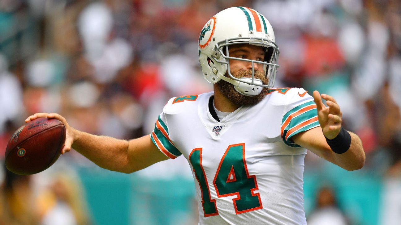 Ryan Fitzpatrick Having Fun, Bringing Energy To Dolphins