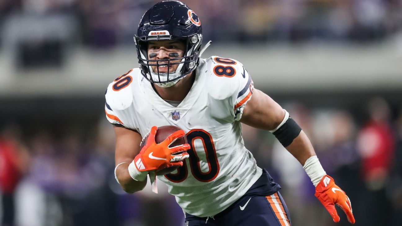 Bears release veteran TE Burton