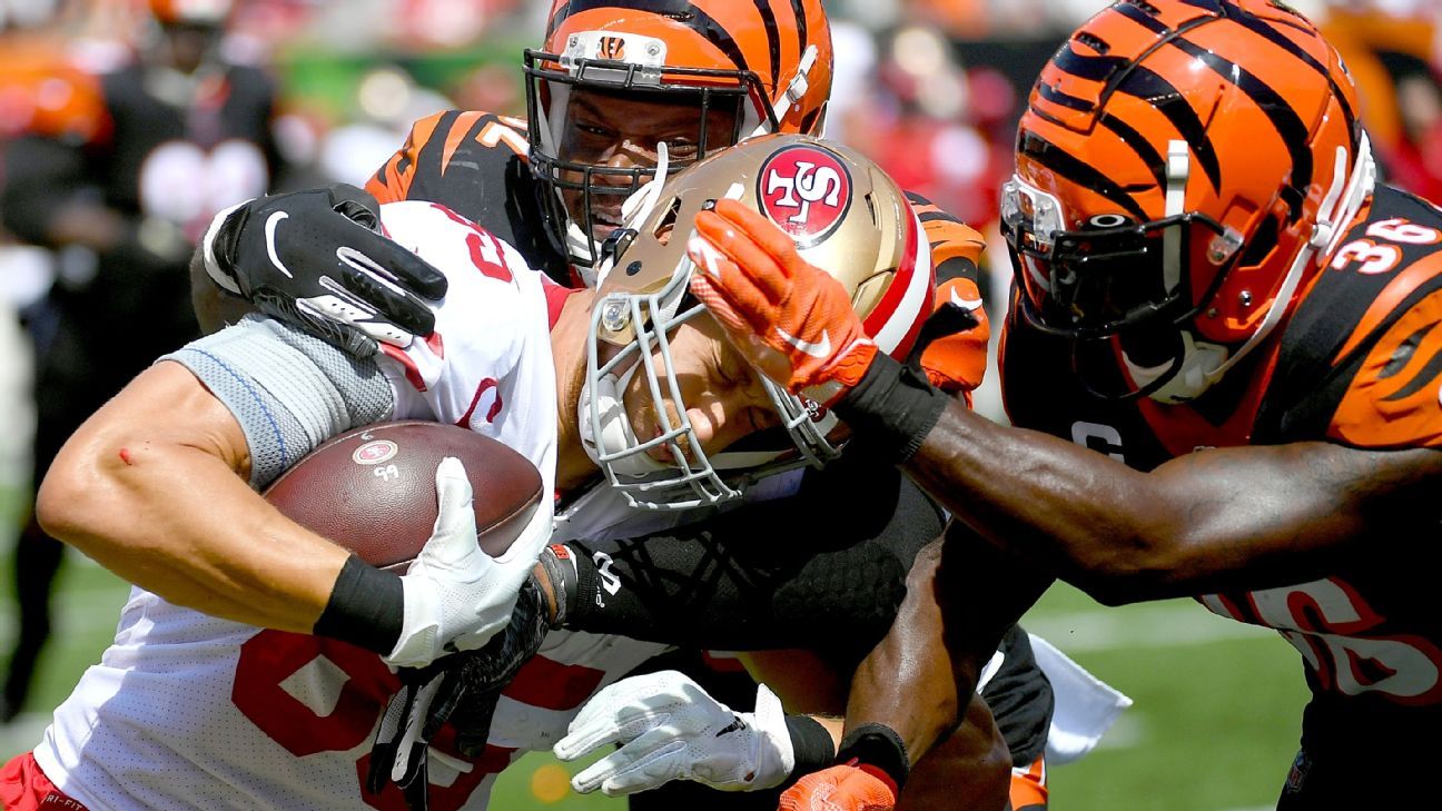 49ers 41-17 Bengals (Sep 15, 2019) Game Stats - ESPN