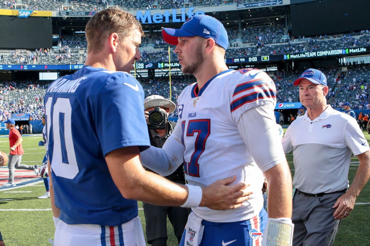 EAST RUTHERFORD, NJ - NOVEMBER 06: Buffalo Bills quarterback Josh Allen  (17) during the National Football League game between the New York Jets and  Buffalo Bills on November 6, 2022 at MetLife