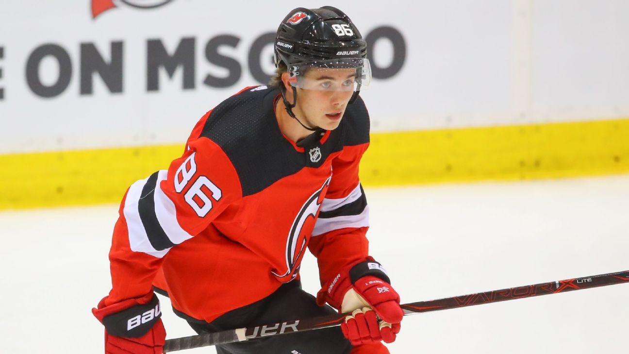 New Jersey Devils' Jack Hughes out at least five more weeks with shoulder  injury - ESPN