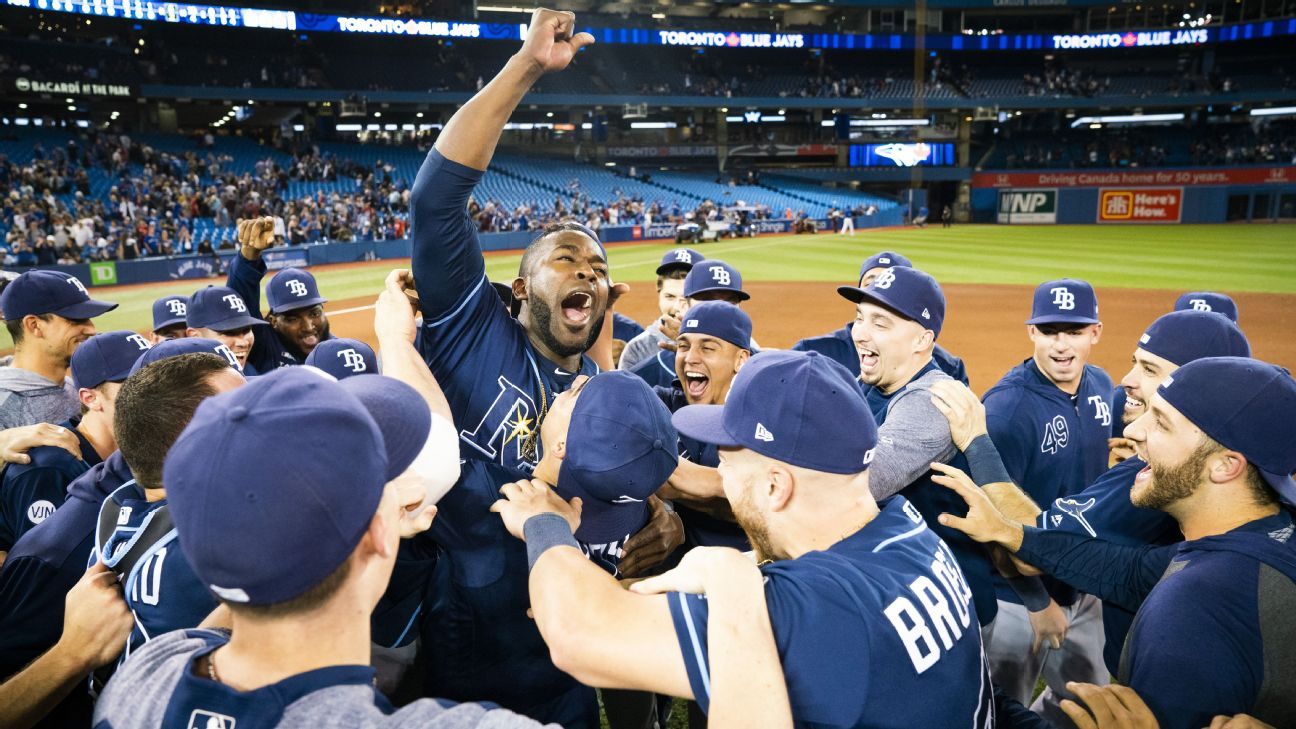 Rays clinch wild card with 6-2 win over Blue Jays