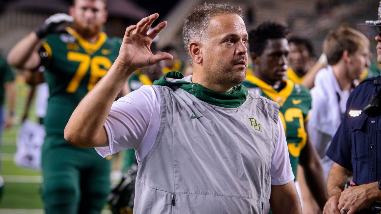 Matt Rhule addresses reports of interest from NFL teams, says he plans to  coach Baylor next season