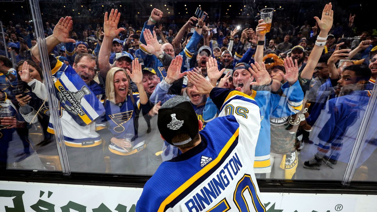  St. Louis Hockey Fans. Blue and Gold 'Til I'm Dead