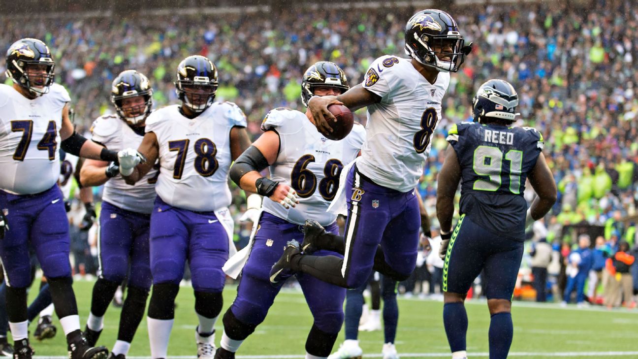 Lamar Jackson's legs, Ravens defense roll past Seahawks 30-16 - Washington  Times