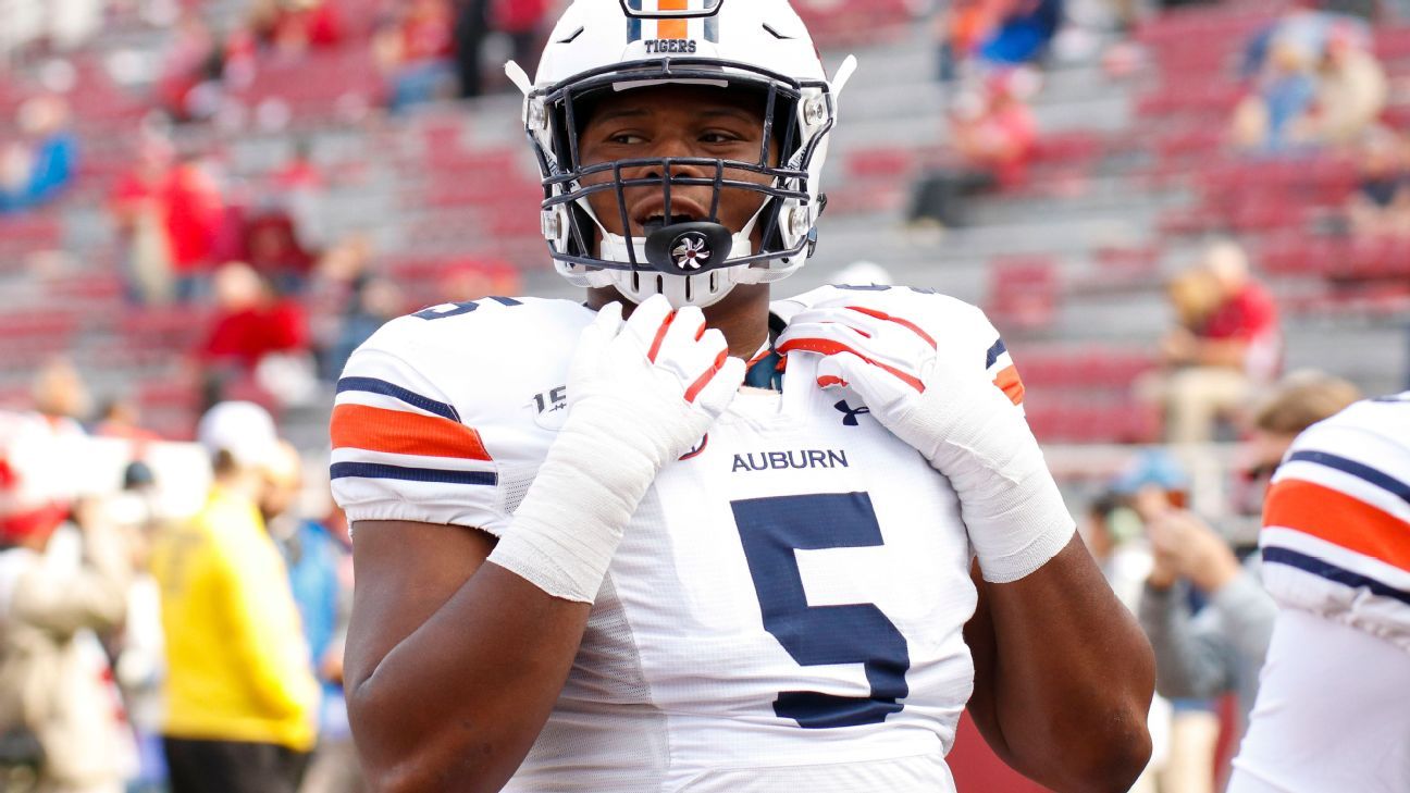 SEC Defensive Player of the Year Derrick Brown could go down as 1 of  Auburn's best