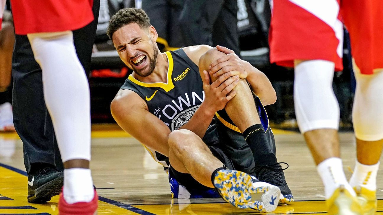 Warriors' Klay Thompson (knee soreness) misses game vs. Jazz