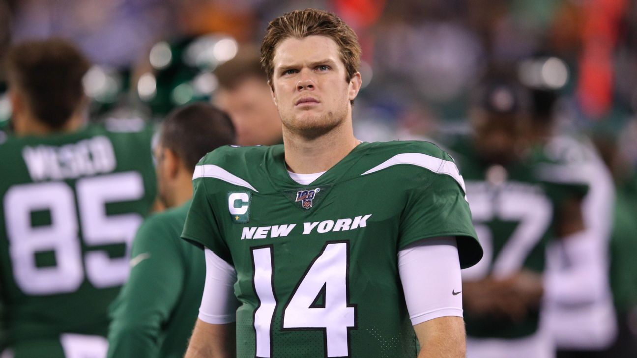 Sam Darnold quarterback, New York Jets, american football, NFL, Sam Richard  Darnold, HD wallpaper