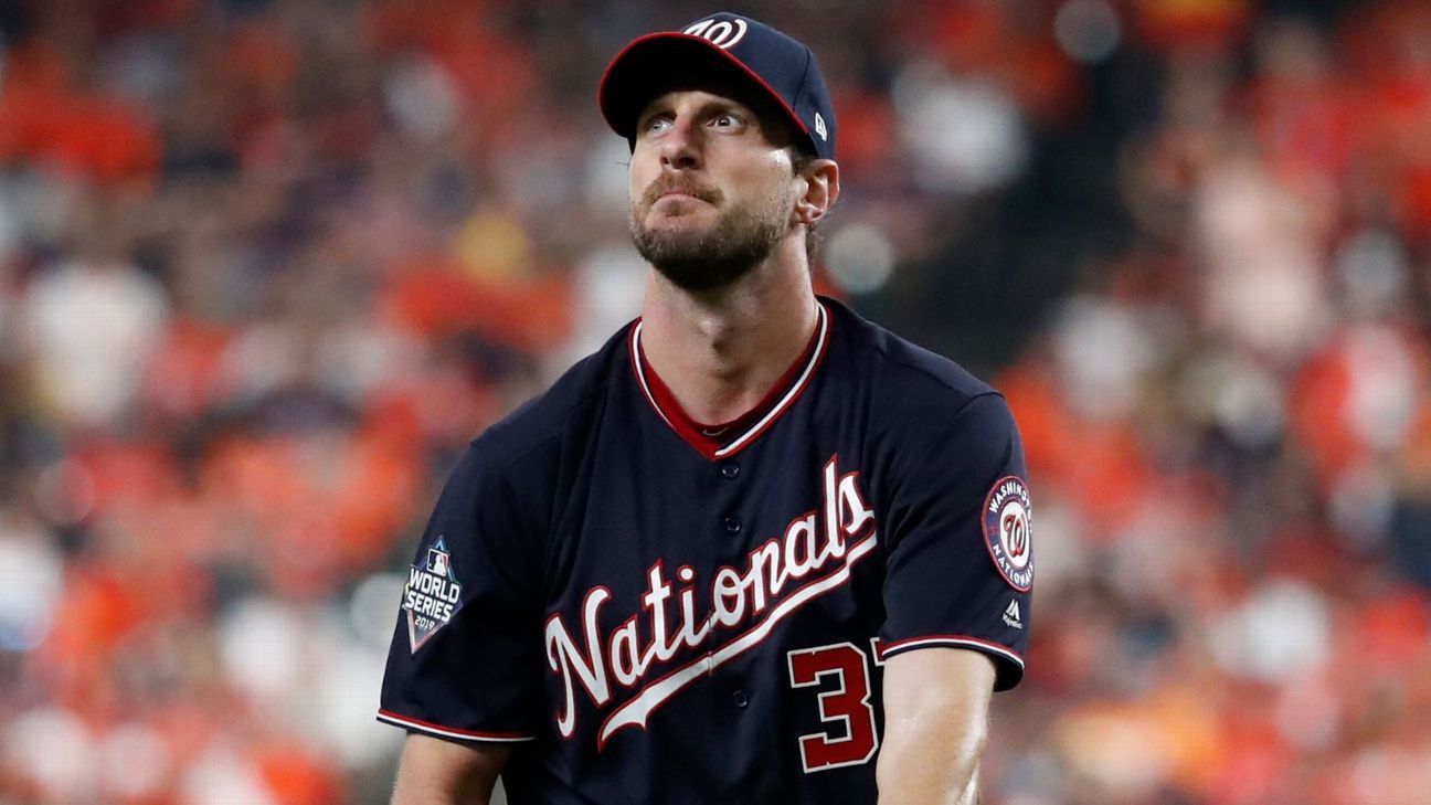 Nationals ace Max Scherzer not starting Game 5 of World Series because of  neck and back spasms