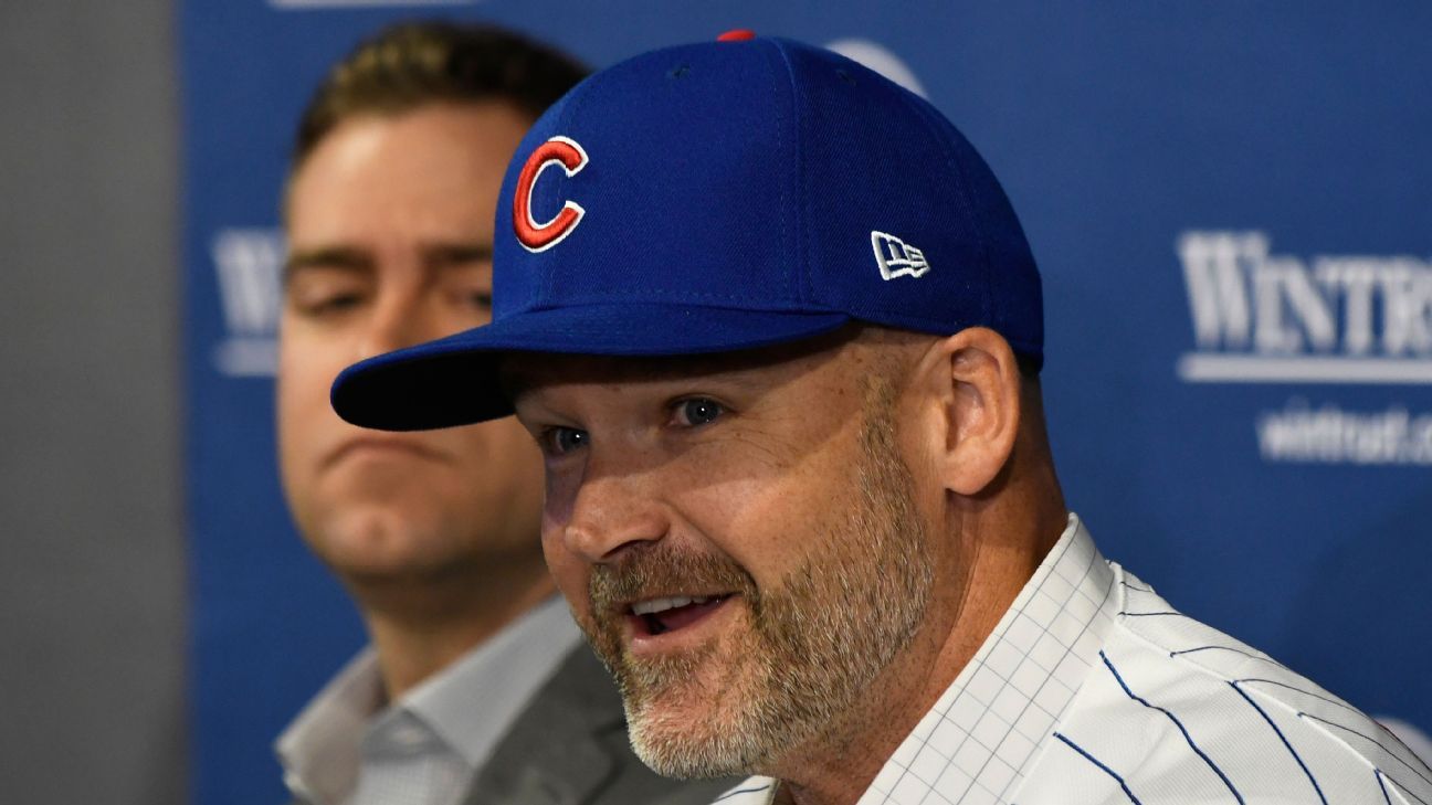 David Ross introduced as new manager of Cubs - ESPN