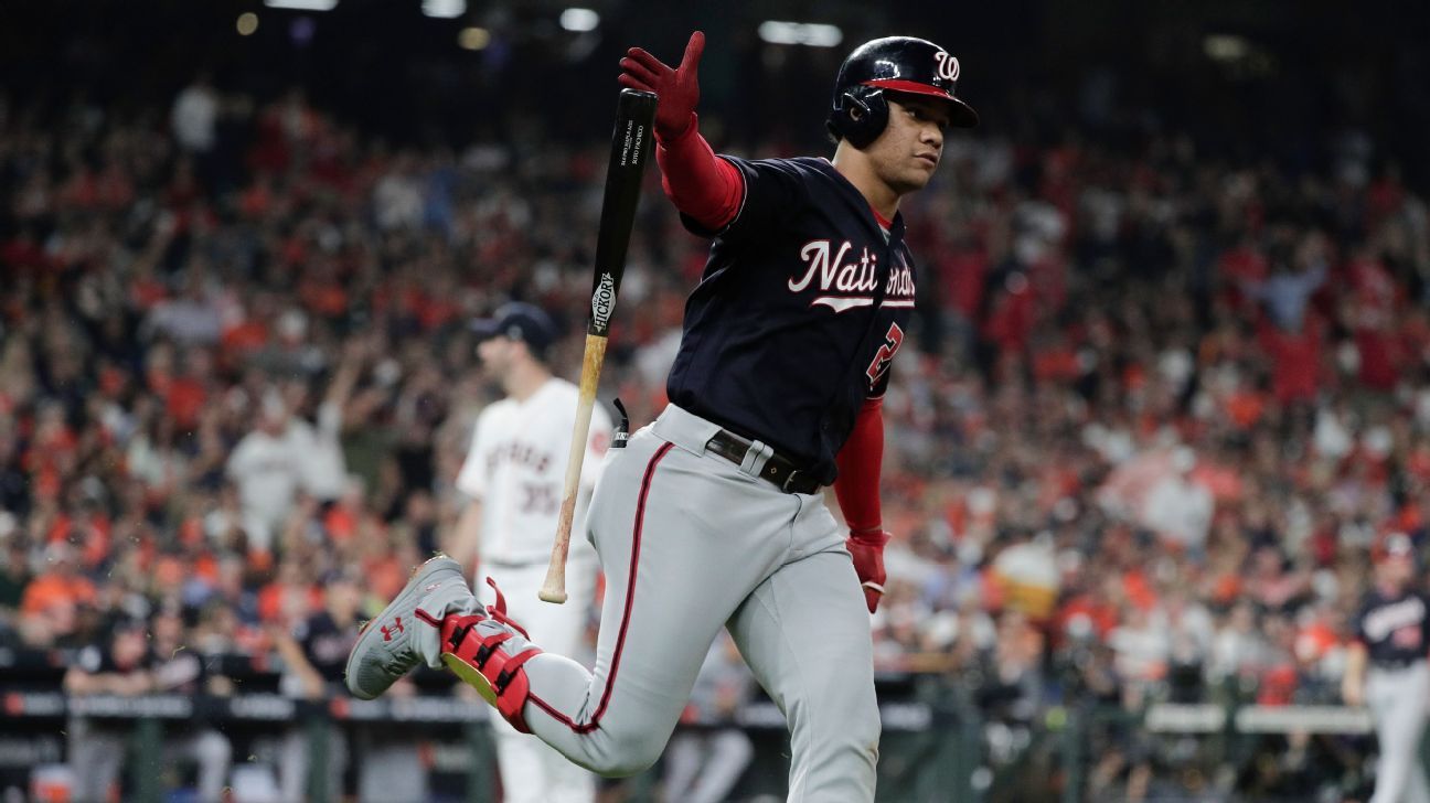 Watch: Juan Soto emulates Alex Bregman's home run celebration