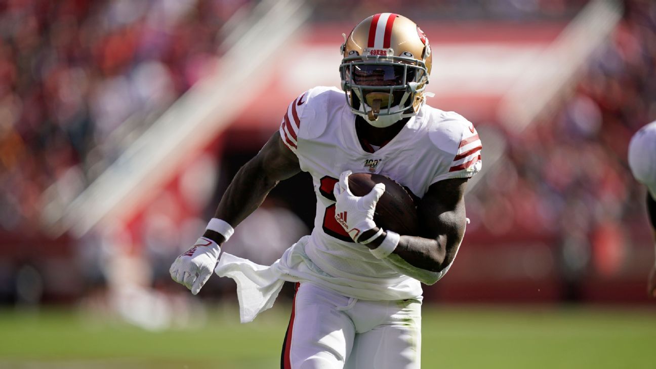 RB first San Francisco 49ers free agent Tevin Coleman joined coach Robert Saleh’s New York Jets, the source says