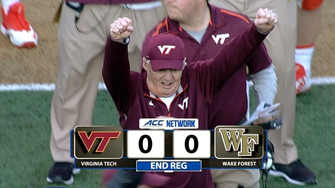 That Was A Tragicomedy Looking Back At Wake Forests 6 3 Win Over Virginia Tech Five Years