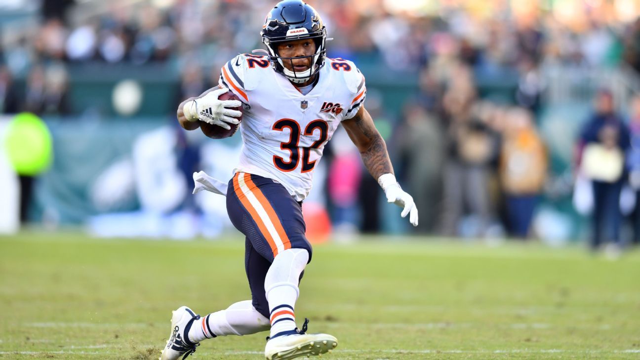 Chicago Bears RB David Montgomery in concussion protocol