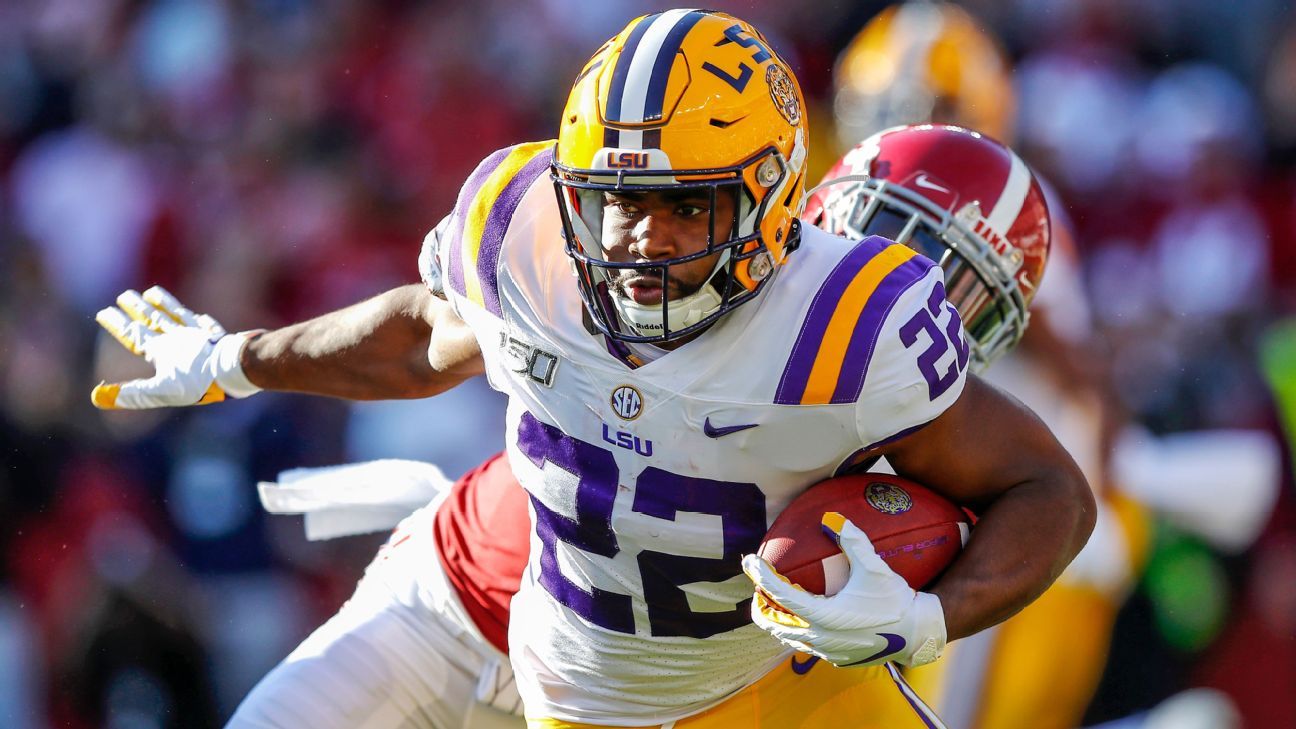 LSU's Clyde Edwards-Helaire questionable for CFP semifinal with ...