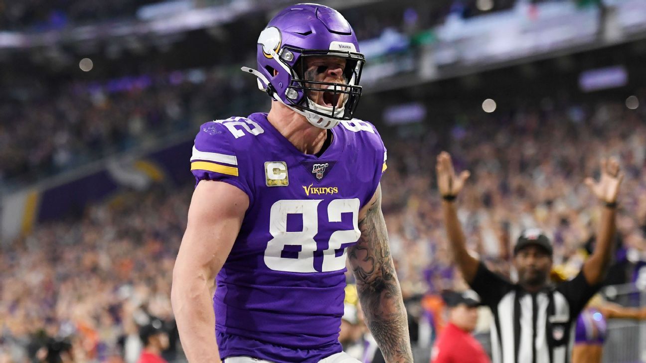 New York Giants get deal with veteran TE Kyle Rudolph, source says - ESPN