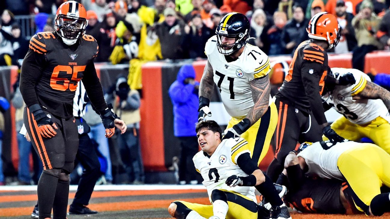 Photos: Pittsburgh Steelers' brawl with Cleveland Browns - Los