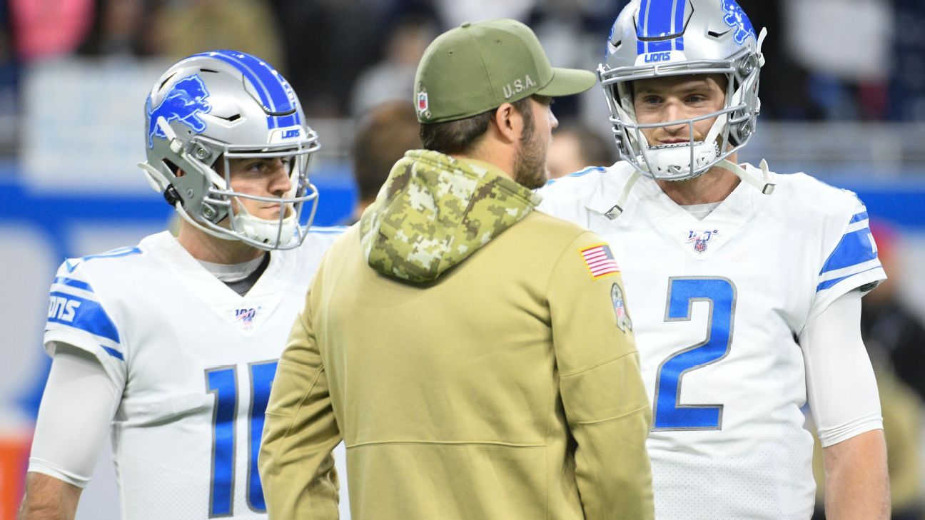 Lions notes: Who will start at QB for Packers on Thanksgiving