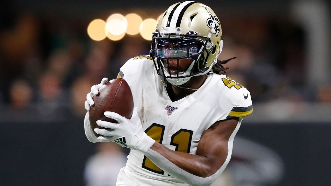 New Orleans Saints' Alvin Kamara does not practice, status uncertain vs.  Philadelphia Eagles - ESPN