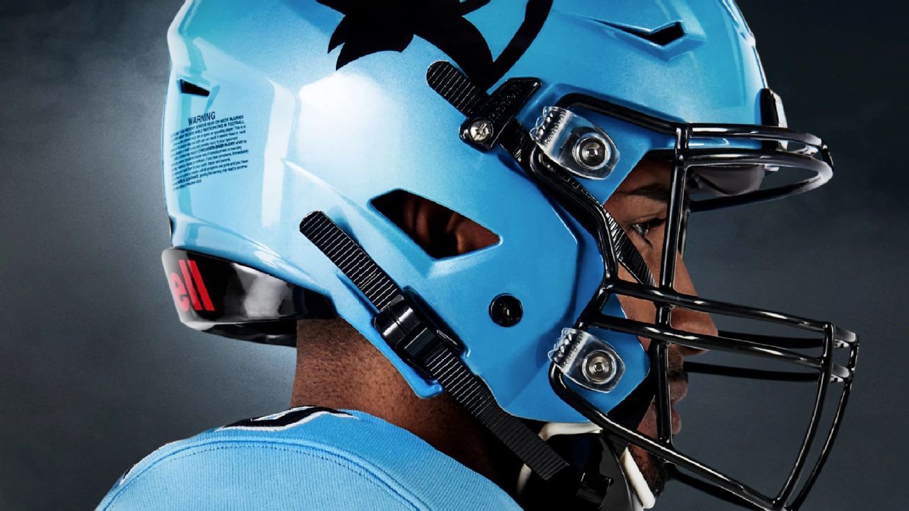 New York Guardians' uniforms, helmet