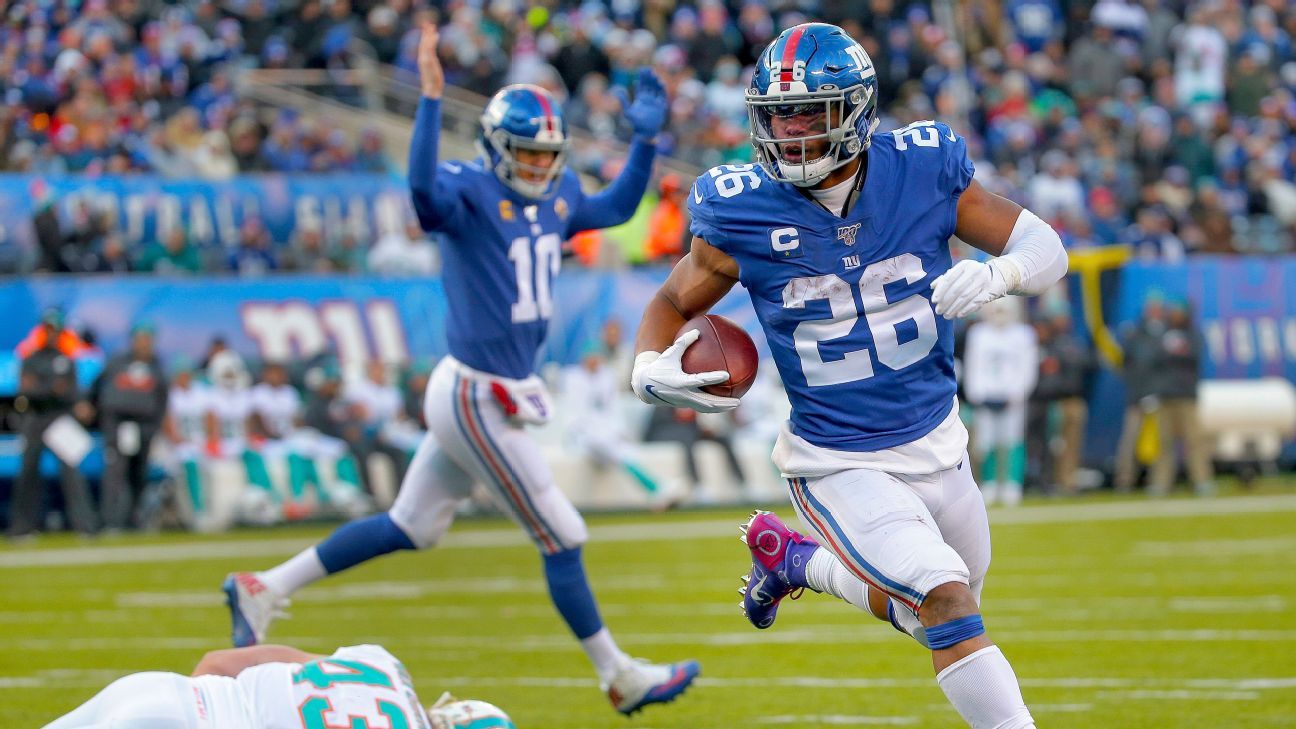 Saquon Barkley runs strong, looks like he's back to preinjury self