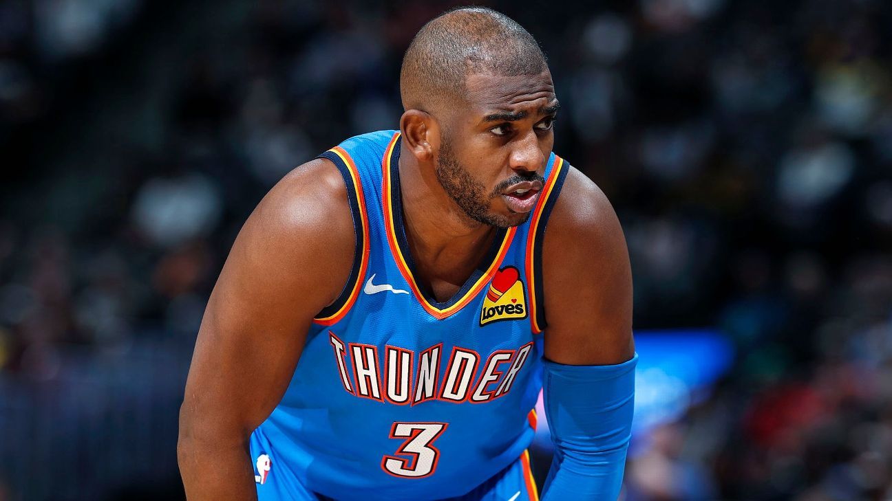 Thunder guard Chris Paul misses his first game of season, mourning