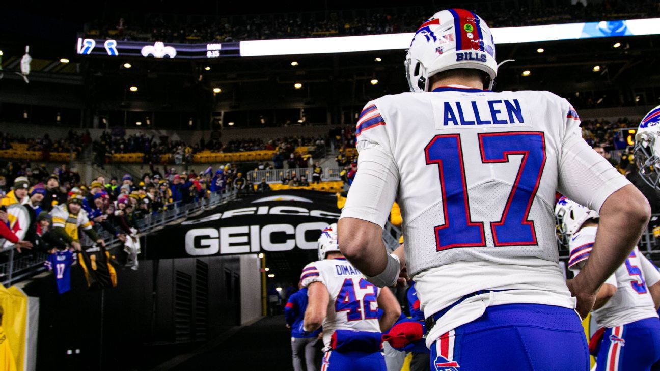 Josh Allen: Bills QB's selfie hung in Buffalo art gallery - Sports