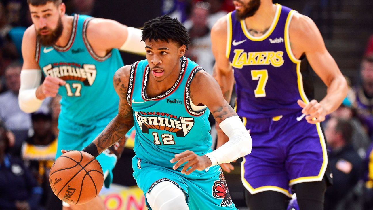 No Ja Morant, no problem as Grizzlies tie Lakers 1-1