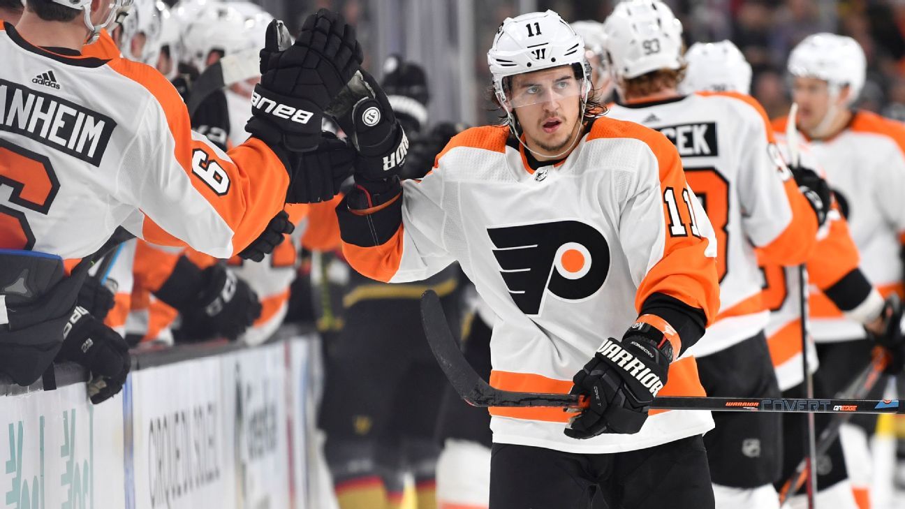 How Travis Konecny has literally filled in the blanks for the Flyers this  season - ESPN