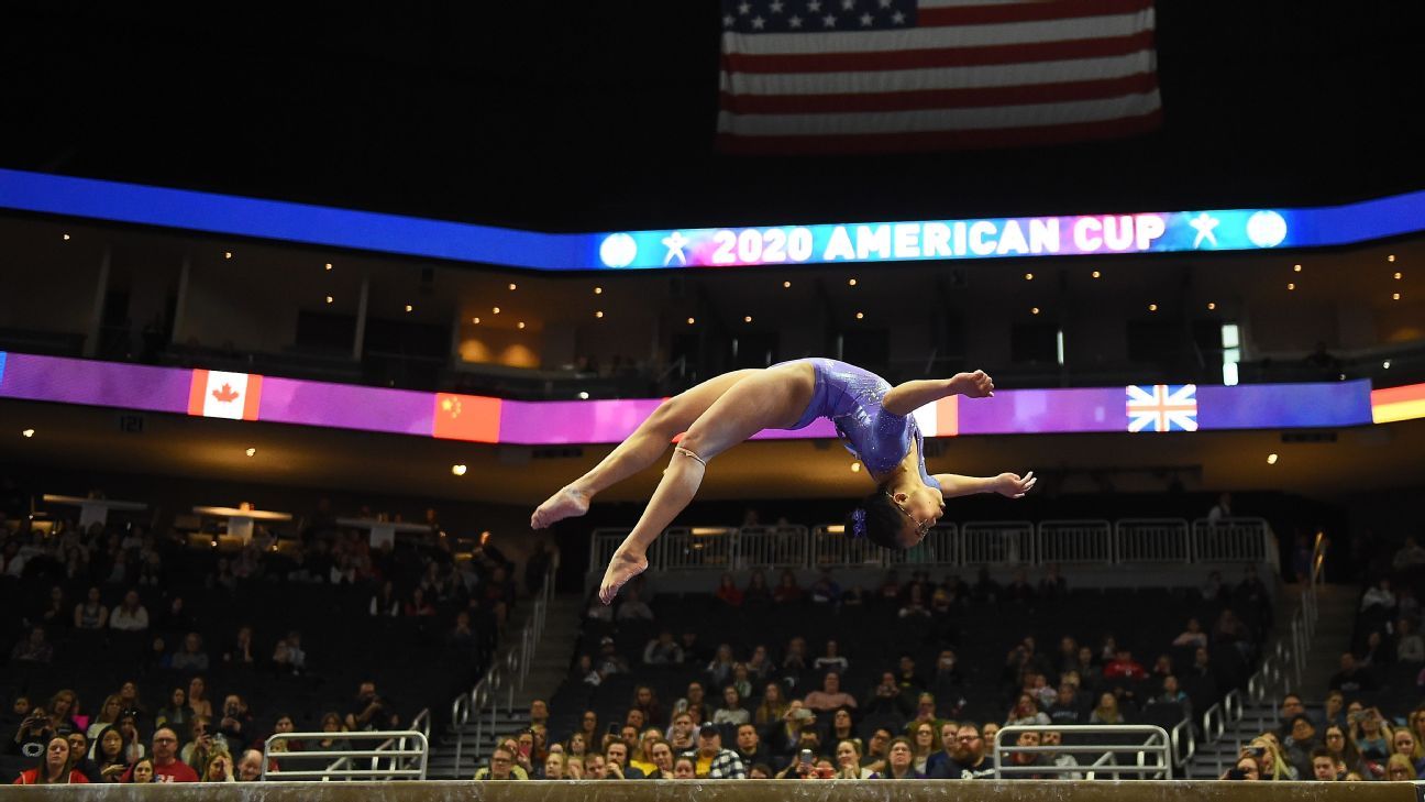 Hurd wins women's allaround at American Cup gymnastics