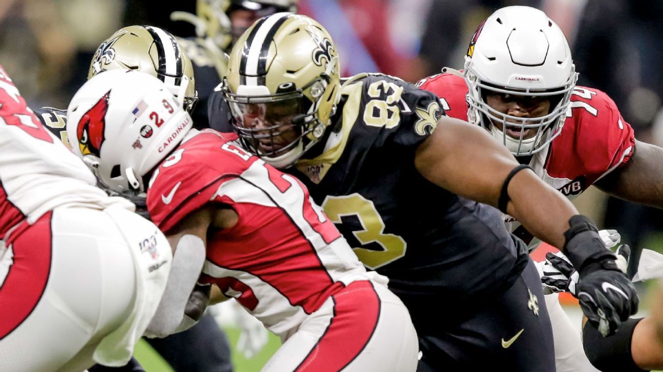 New Orleans Saints' David Onyemata suspended 6 games for PED violation 