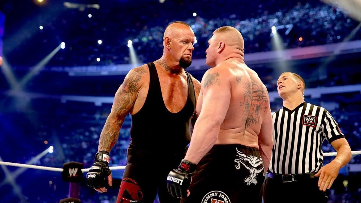 the rock vs brock lesnar wrestlemania 30