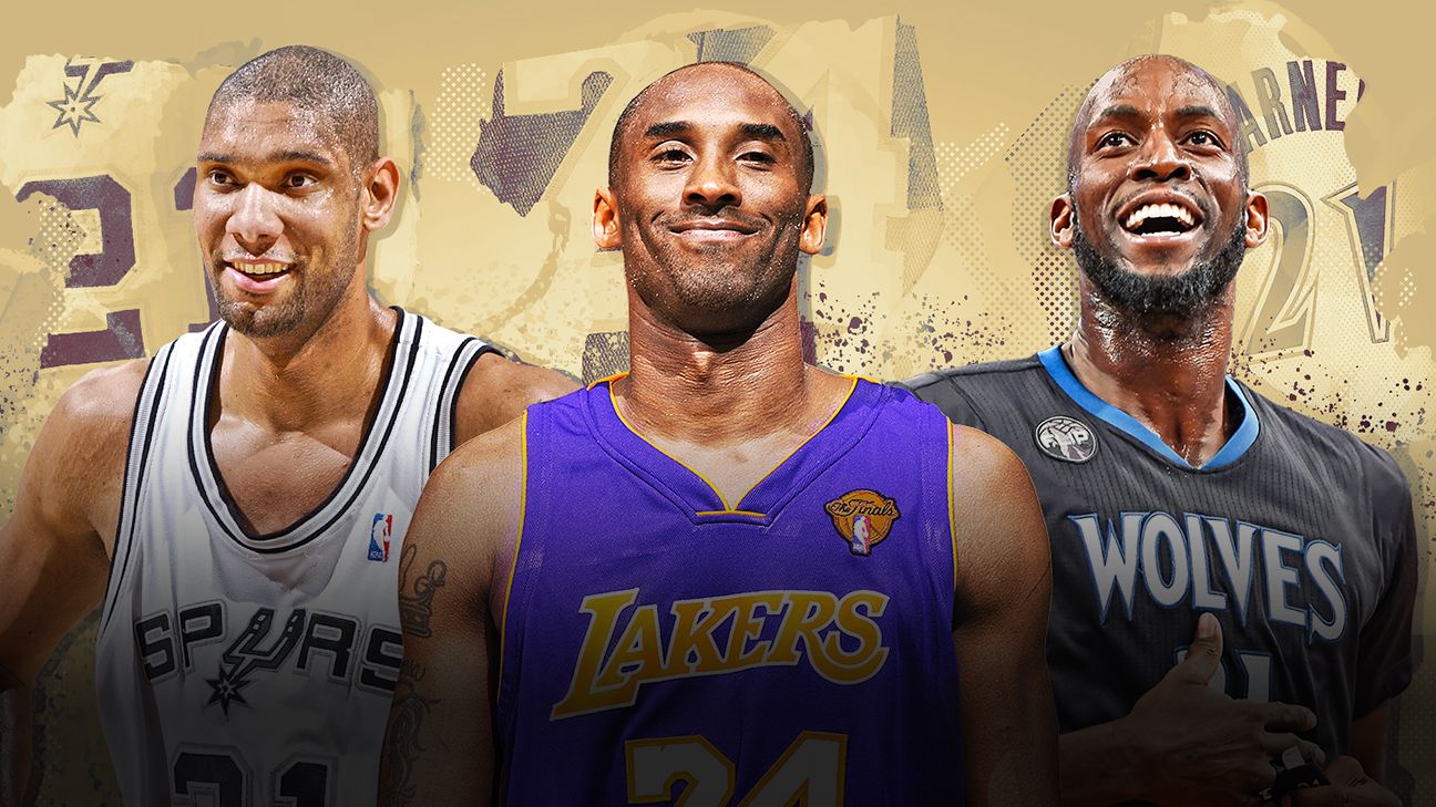 Kobe Bryant, Tim Duncan, Kevin Garnett lead star-studded