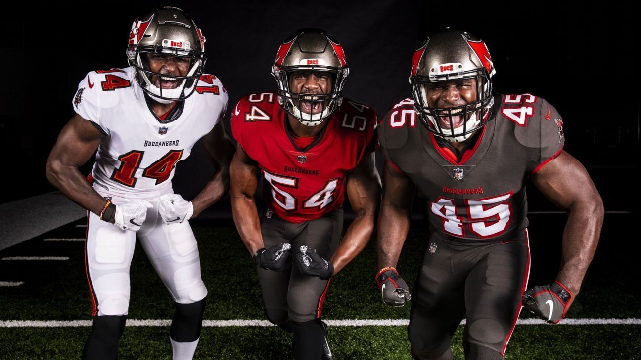 Buccaneers' new uniforms pay homage to glory years - ESPN